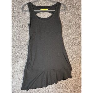 Lolë Ollie Dress Black Size S Ruched Cut Out Stretch Fitness Athletic Casual